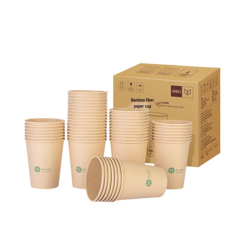 Deli Disposable Bamboo Fiber Paper Cups