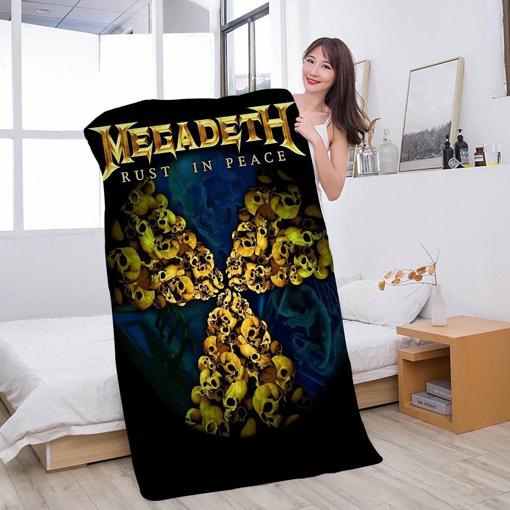 Band M-Megadeths Anime Beach Swimming Towel Soft Absorbent Washcloth Children's Gifts For Kids Travel Camping Gym