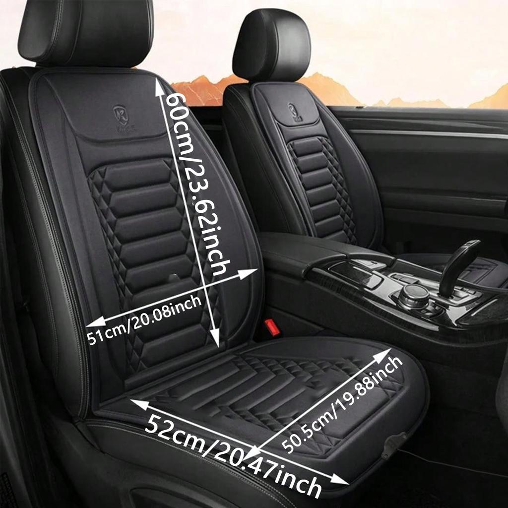 Araba Isıtmalı Koltuk Minderi Kışlık Araç Dikdörtgen Isıtmalı Koltuk Kılıfı Uygun 12V Evrensel Araba Koltuk Koruyucu Pelerin Kılıf Pedleri