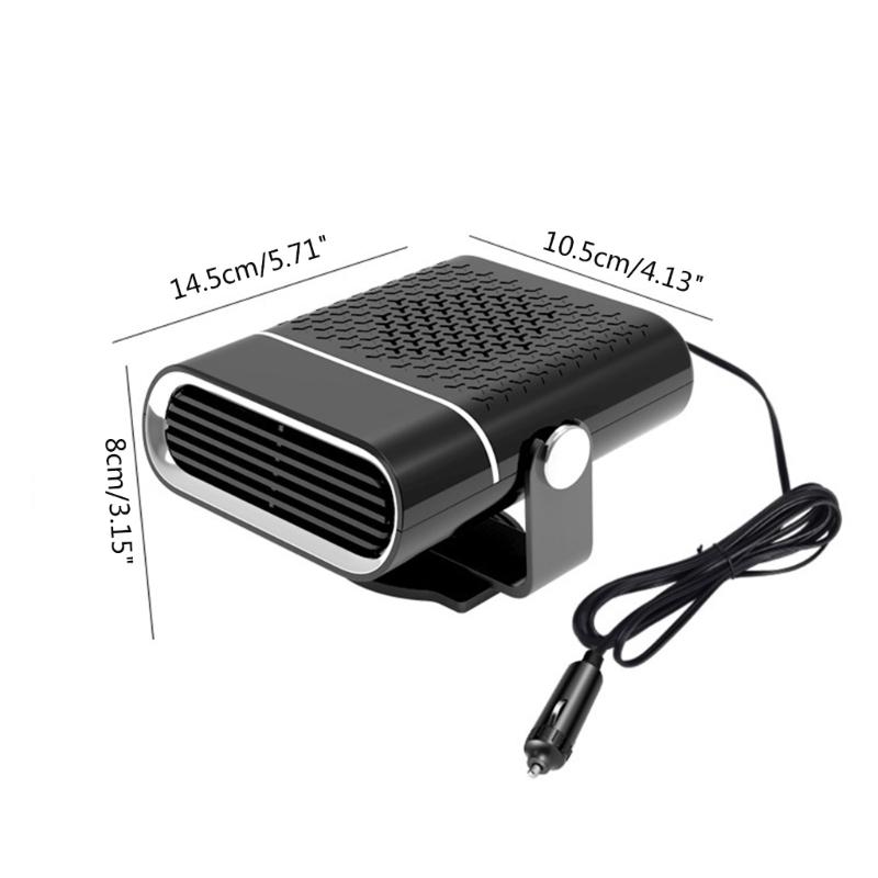 Portable Car Heater Fan Anti-Fog 12V 24V Fan Windshield Defroster Auto Warmer Air Blower Vehicle Demister Heating Dryer