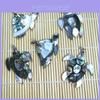 Handmade Shell Turtle Pendant Necklace With Polished Abalone And Conch Shell For Casual Wear