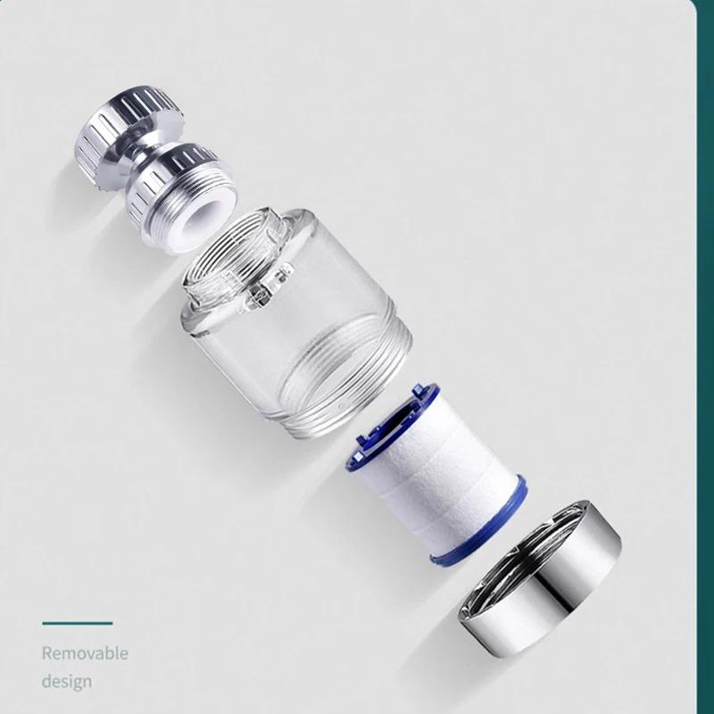 1-15PCS Kitchen Faucet Filter Extender Water Extender Household Bathroom Universal Foaming Showerhead Water Filter Splash Head