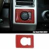 Panneau de Bouton de Commande 4WD Garniture Décorative Pour Ford F150 15+ Fibre de Carbone Rouge