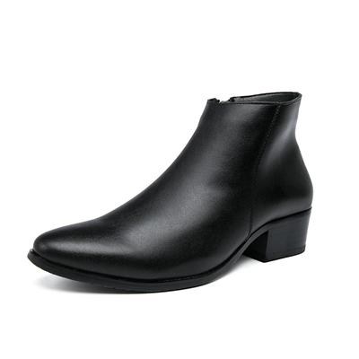 Elegante Chelsea Boots Heren Echt Leer Herenschoenen Puntige Neus Zakelijk Instapper Jurk Formele Laarzen Model Mode Casual Schoenen