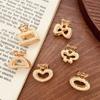 Gold Mini Claw Clip Metal Barrette Fashion Small Hair Clip  Girls