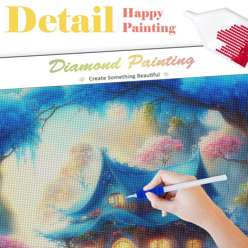 5D Diamond Painting Full Round Diamond Mosaic Fantasy House Diamond Embroidery Sale Landscape