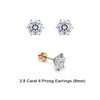 Tani by Minetani 14k Classic Solitaire Earring  2ct