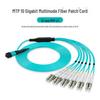 HAILE Fiber Optic Patch Cord MTP-LC 12 Core Multimode OM3: 40G to 10G/100G to 25G