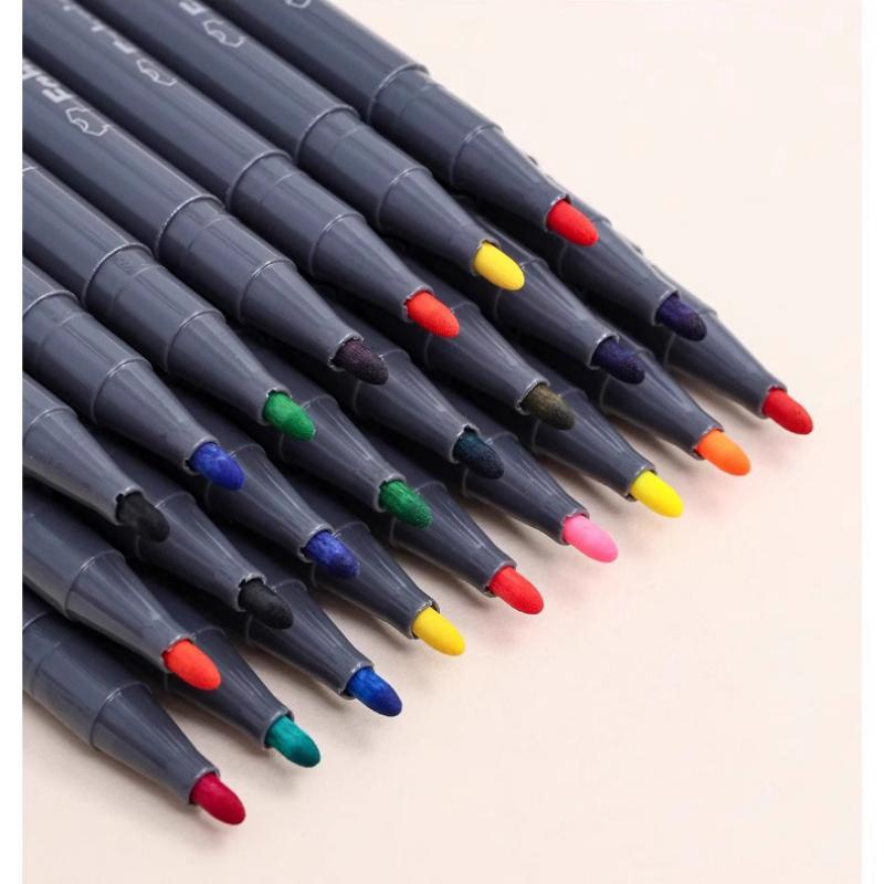 6colors/Set Fabric Paint Marker Pen Clothes Textile Waterproof Diy Crafts T-Shirt Bag Shoes Permanent Art Graffiti Color Markers