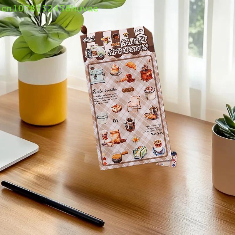 4 Blatt/Beutel Sticker Dessert Lebensmittel Flache Sticker Scrapbook DIY & Planer Dekoration Für Handyhülle Notizbuch