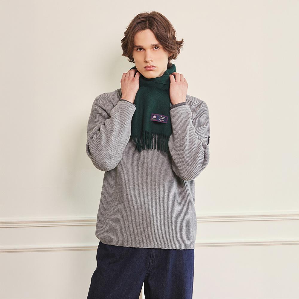 Abeulahammun Merino Wool Scarf 25Cm - Royal Green