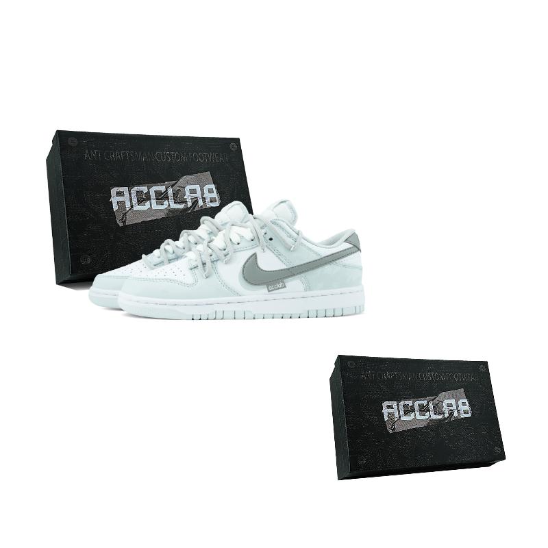 

Nike Dunk Abrasion Resistant Abrasion Resistant Low top Skateboard Shoes Unisex Gray White HF0730-160(Team97-S-BOX) 40.5