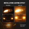 2X 7443 LED Error Free Canbus Front Turn Signal Parking Light Bulbs Amber Yellow