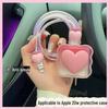Peach Heart Resin Accessories: DIY Phone Case, Water Cup Patch, Car Storage, Shoe & Clothing Headdress