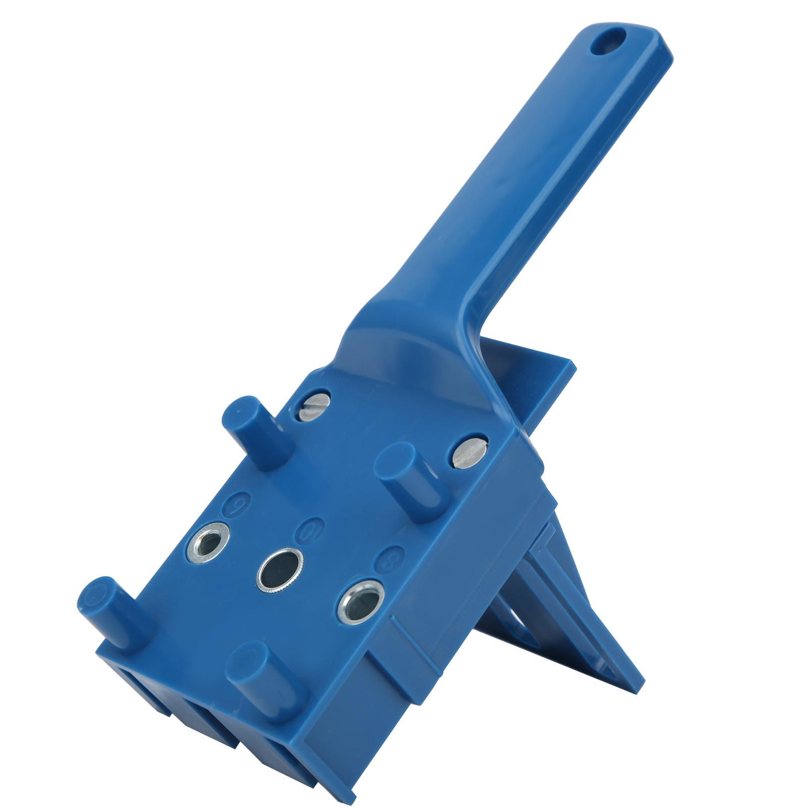 

Набор из 41 предмета Столярный инструмент для сверления дерева Направляющая DIY Прямой локатор отверстий для сверления Деревообрабатывающий инструмент Синий синий