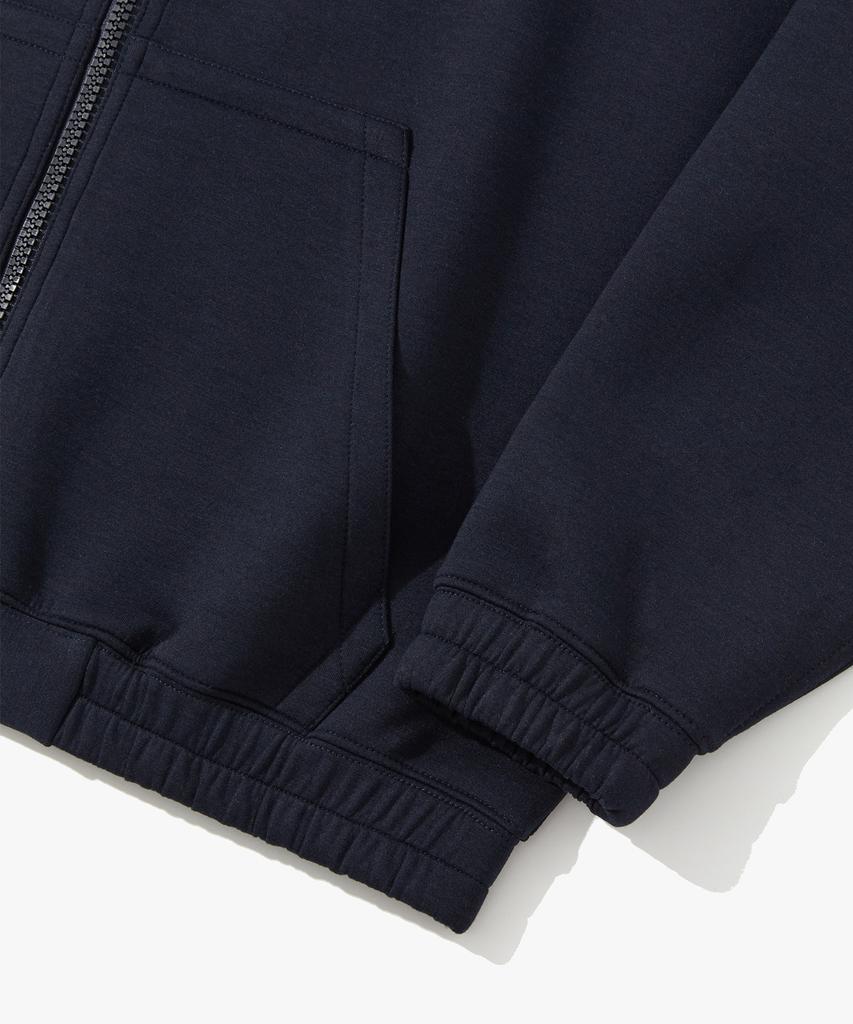Suare Neoprene 2-Way Zip-Up Hoodie Black