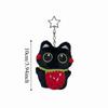 Cute Plush Toy Keychain Black Cat Car Key Ring New Doll Bag Pendant  Bag Accessories
