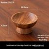 Wutuo Solid Wood Black Walnut Dessert Plate