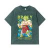 275 GSM Washed T-shirts 100% Cotton Dragon Ball V54 Broly Print Unisex Heavy Cotton T Shirt