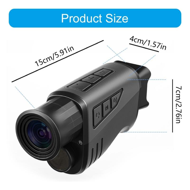 IR-Jagdteleskop mit 1080P-Kamera, 300 m Reichweite, Nachtsicht-Monokular für Outdoor-Erkundung und Überwachung