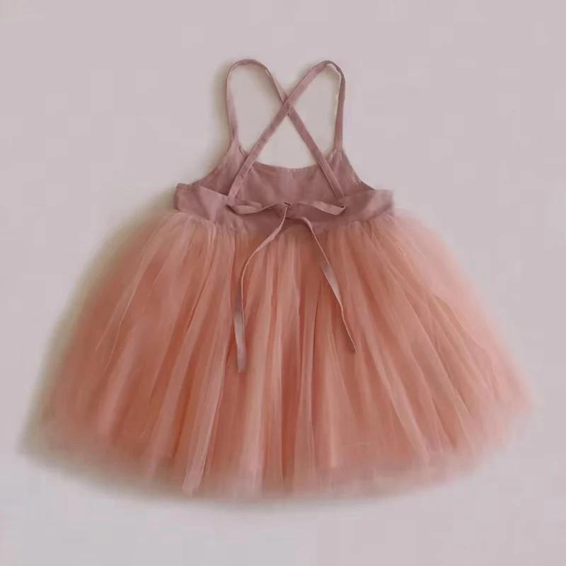 Summer Baby Girl Dress Cute Sleeveless Mesh Princess Dress Toddler Girl Birthday Clothes