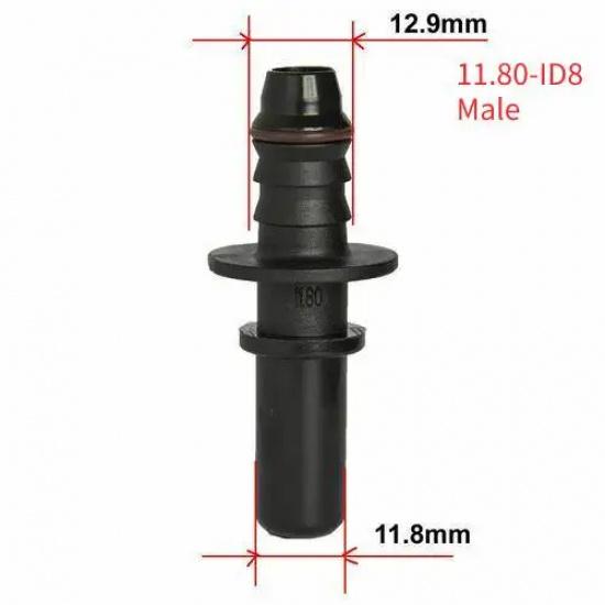 ID8 7.89/9.89/9.49/11.8 Car Fuel Quick Release Hose Connector Gasoline Diesel Oil Pipe Pump Rubber Fitting Car Connector System