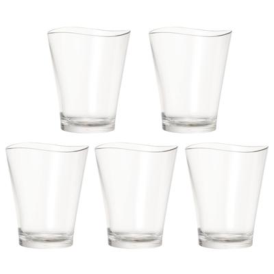 Conjunto de 5 caixas de presente de vidro inquebrável IJ 240ml Micro-ondas Lavável na máquina de lavar louças Feito no Japão Ao ar livre Crianças Festa em casa Bonito Elegante Caixa de presente transparente