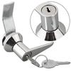 2 Keys Handle Lock Aluminium Alloy Handle Lock 23*22*2-R2.5 Mm Hole Opening Size Secure Fit Versatile Application