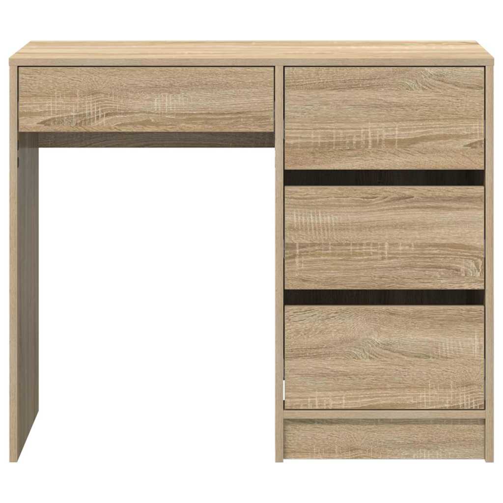 Desk Sonoma Oak 90 x 37.5 x 75 cm engineered wood