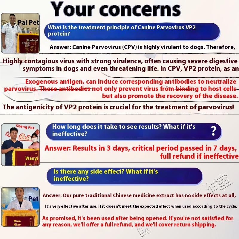 50ML Ruimeibei Canine Parvovirus Special Medicine - For Treatment and Prevention of Canine Distemper, Parvovirus, Diarrhea, Bloody Stools