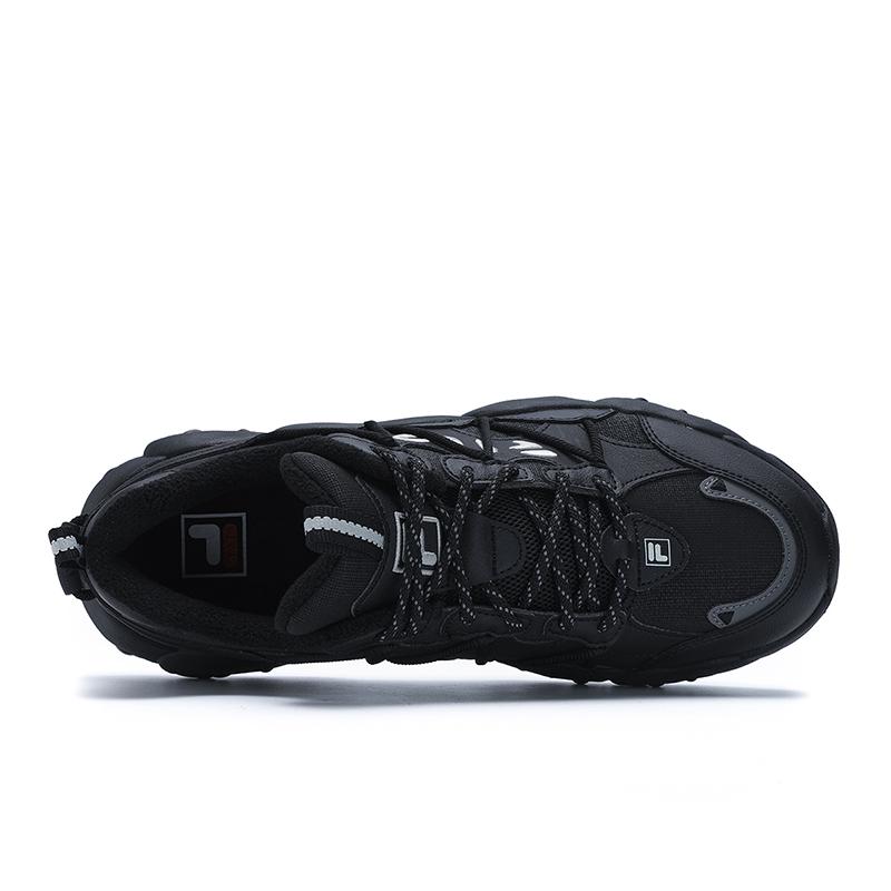 Fila Fluid 6 Cat Paw Fleece Comfortable Versatile Low-Top Casual Shoes Men Sneaker Black F12M512111FBK
