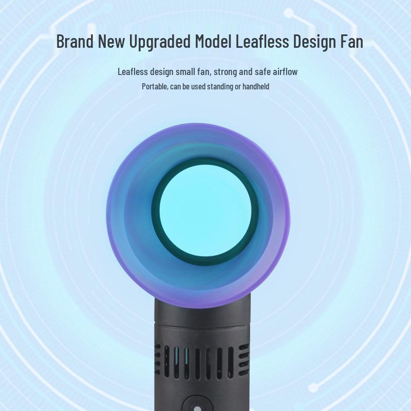 Portable Bladeless Handheld Fan with USB Charging for Eyelash Extensions