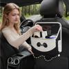Backseat Trash Can Multifunctional Wear-Resistant Soft Storage Box Auto Back Seat Storage Bag for Family Friends Mobile Phones