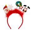 Sparkle Christmas Headband for Womens Girls Daily Wearing Photo Props Party Fancy Dress Cosplay Hair Accessories