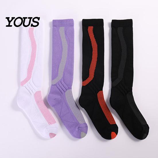 Padded Compression Socks for Skiing Cotton Ski Men Women, Winter Thermal Snowboard with Support, Protective Snow Gear Non-Slip Warm Snowboarding
