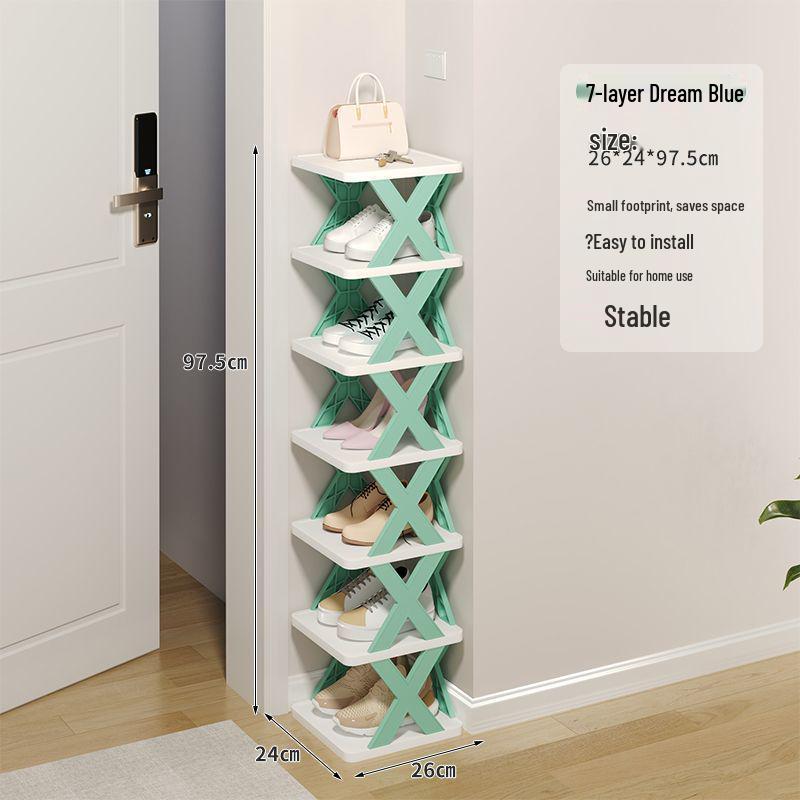Compact Lightweight Shoe Rack: Space-Saving, Removable Storage for Dorms & Indoor Use