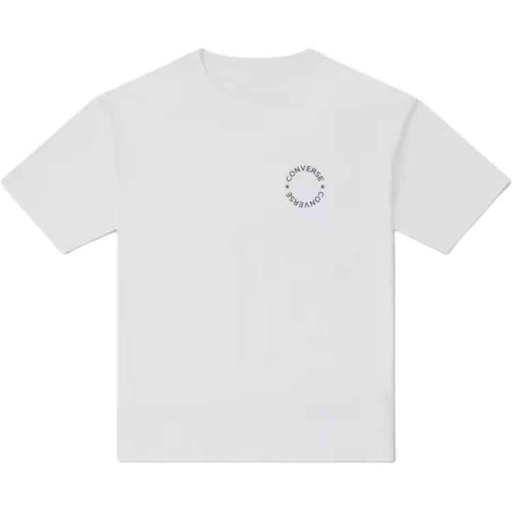 

New Converse T Shirts Men s White 10027950-A01 XL