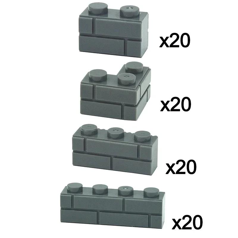 MOC Technical Bracket Bricks 1x2 1x1 Inverted Display Holder Building Blocks Compatible 36840