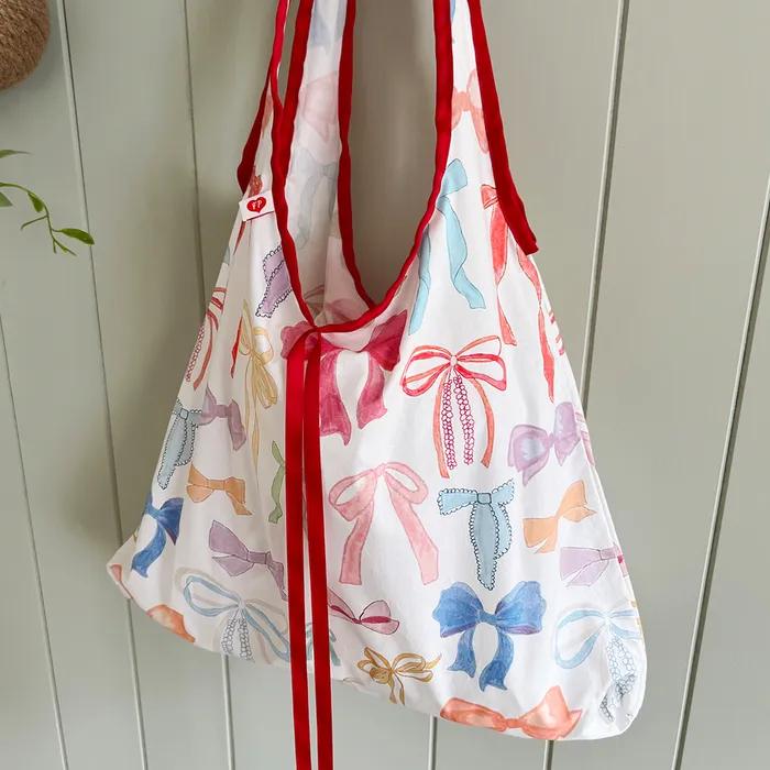ribbon drawing eco bag