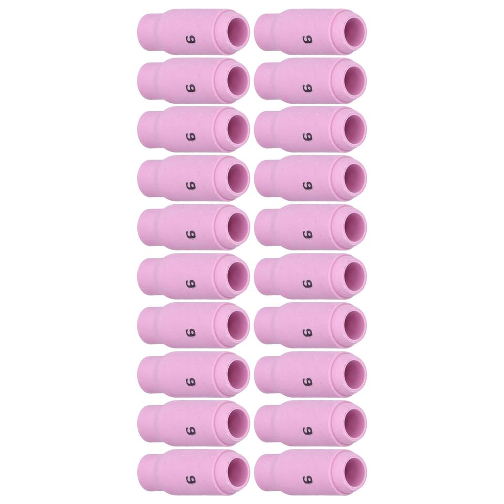 20pcs 10N48 6# TIG Gas Lens Alumina Tig Alumina Nozzle Ceramic Cup Fit for GTAW Welder Accessories