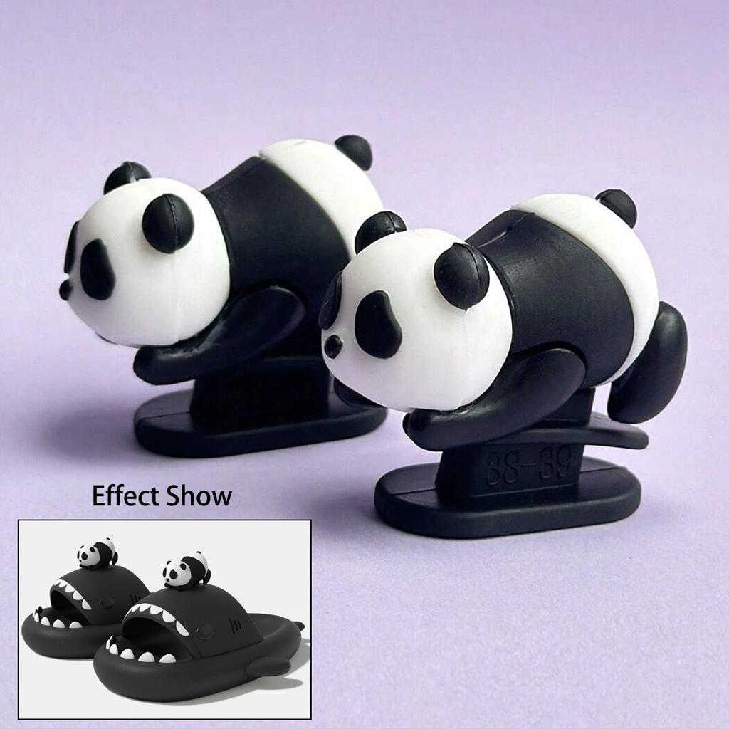 Fashion 2pcs Detachable Fins Unisex Shark Slippers Charms Luminous In Dark Christmas Red Hat Halloween Pumpkin DIY Shoes Accessories