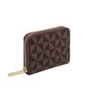 Trendy Short Wallet Women's Zipper Change Bag Mini Printing Clutch Bag Fashion Coin Bag Simple Small Hand Bag