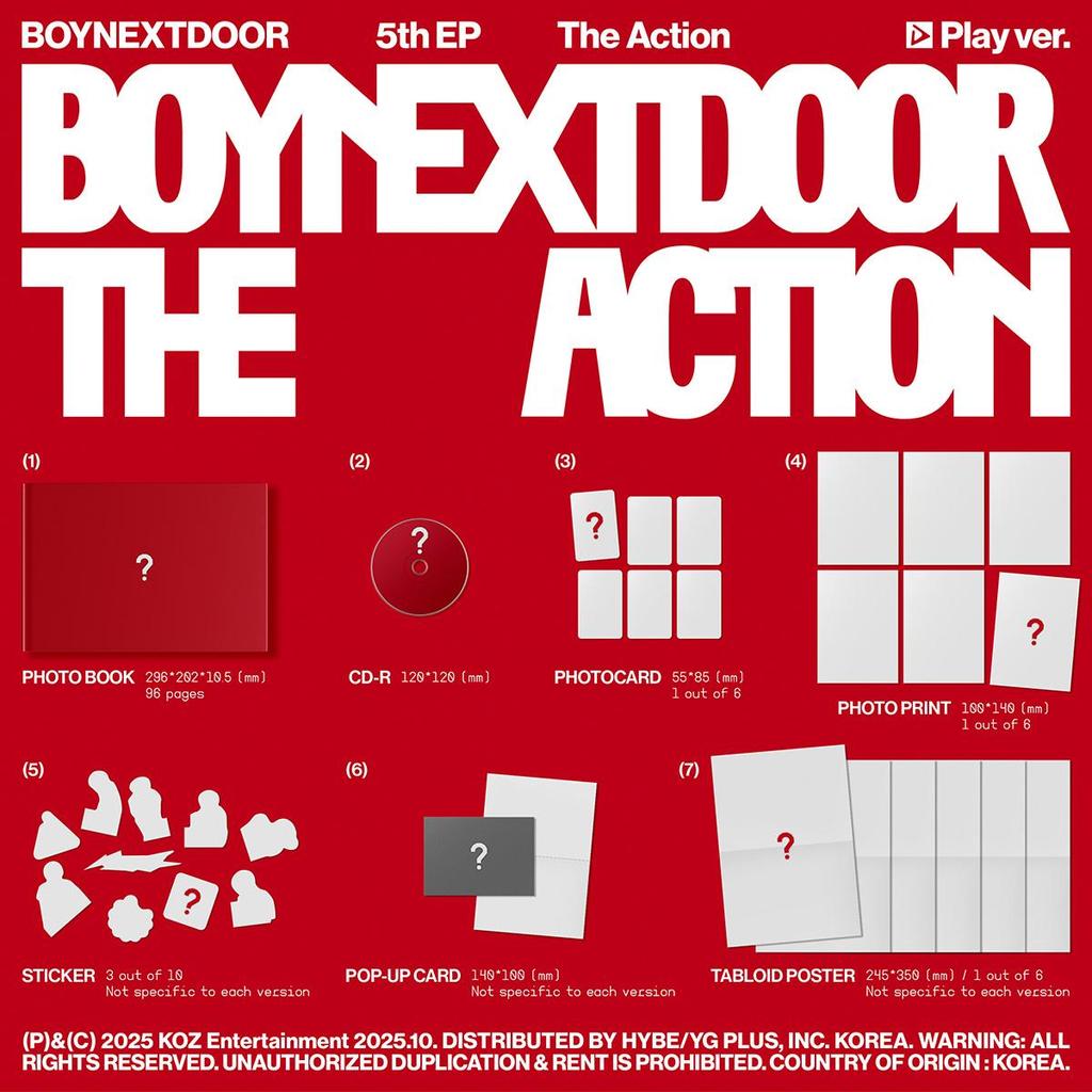 BOYNEXTDOOR [The Action] 5th EP Album