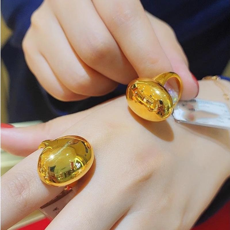Pigeon Egg Glossy Ring - Chic Gift for Fashion Enthusiasts