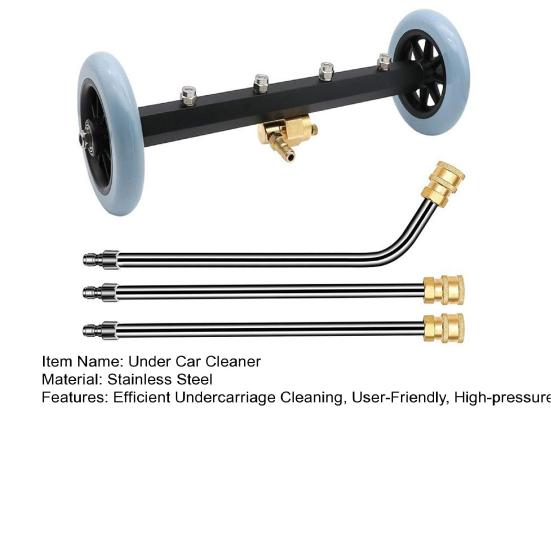 16 Inch Undercarriage Car Washer Pressure Washer Under Car Cleaner with 3 Pcs Extension Wand 4000 PSI Undercarriage Cleaner for Cars SUVs Trucks