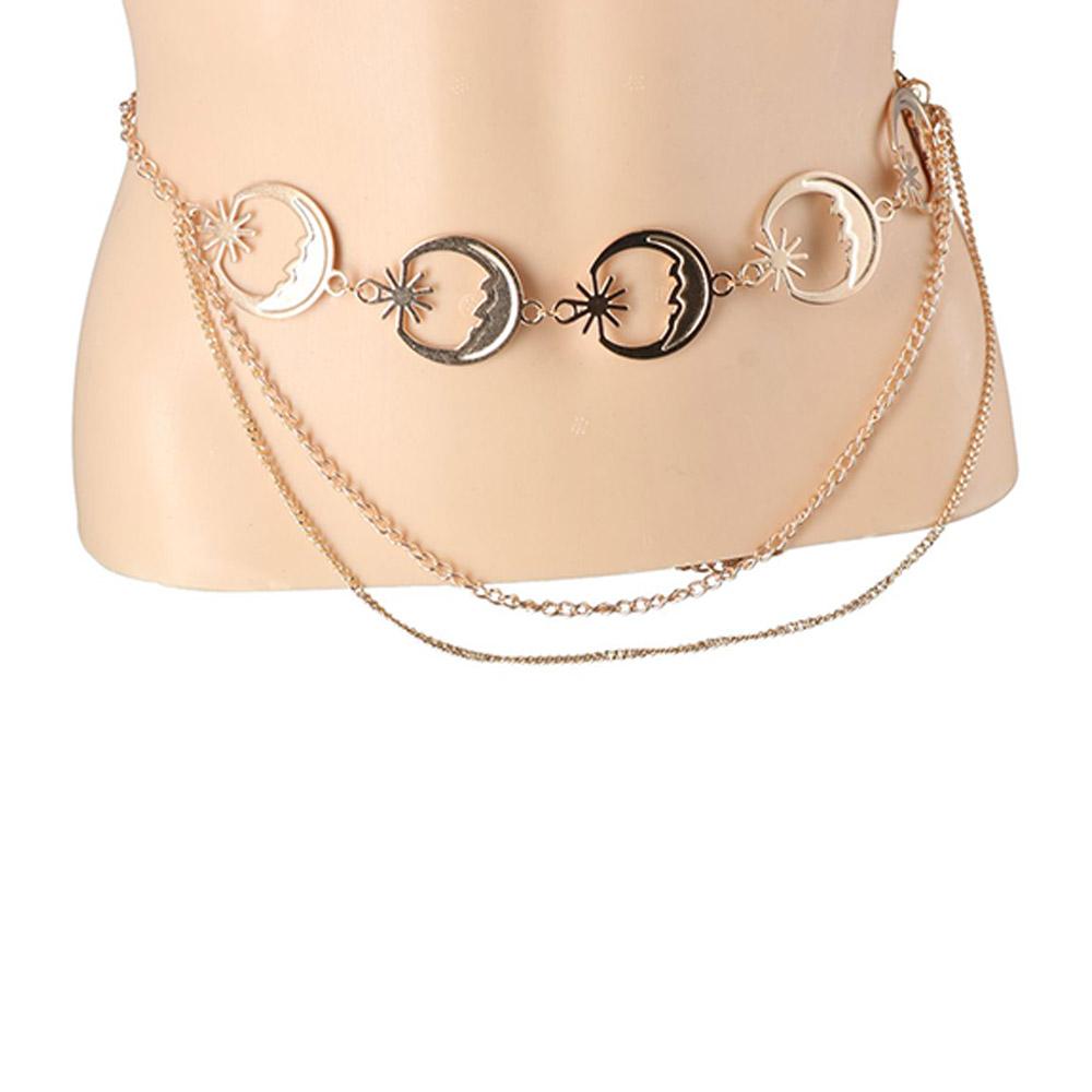 All-match Dress Accessories Body Chain Women Waist Chain Waist Corset Chain Belts Metal Waist Belts