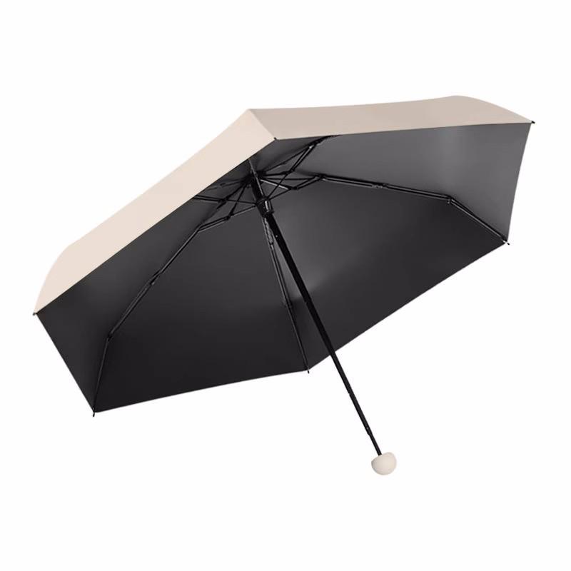 Compacte Dubbel Gebruik Zon- en Regenparaplu, UV-Bescherming, Zakformaat, Platte Handgreep Mini Paraplu
