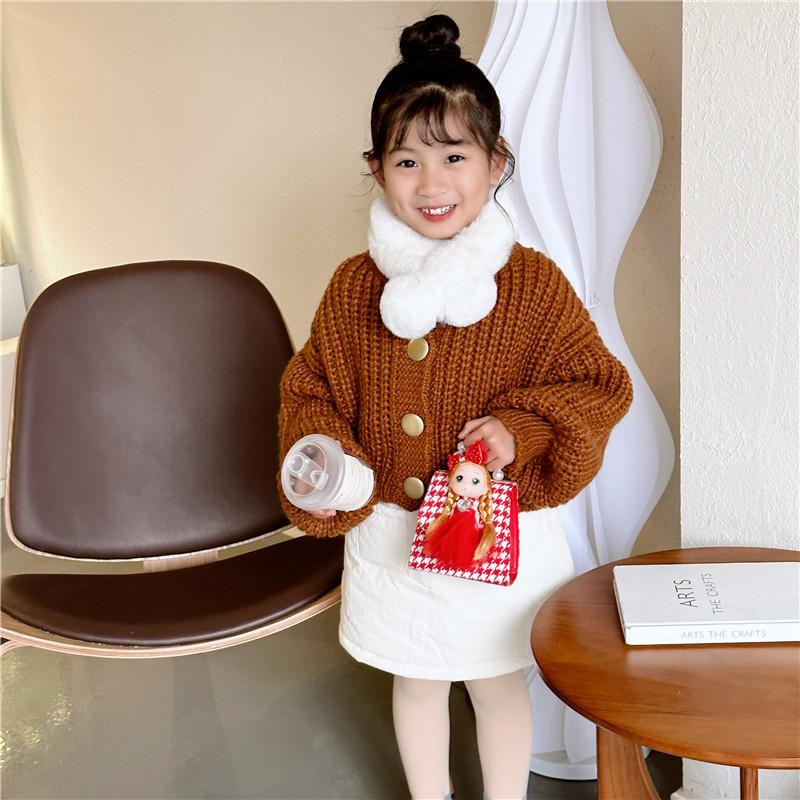 Stylish Korean Children's Bag Adorable Princess Pearl Handbag For Daily Use
