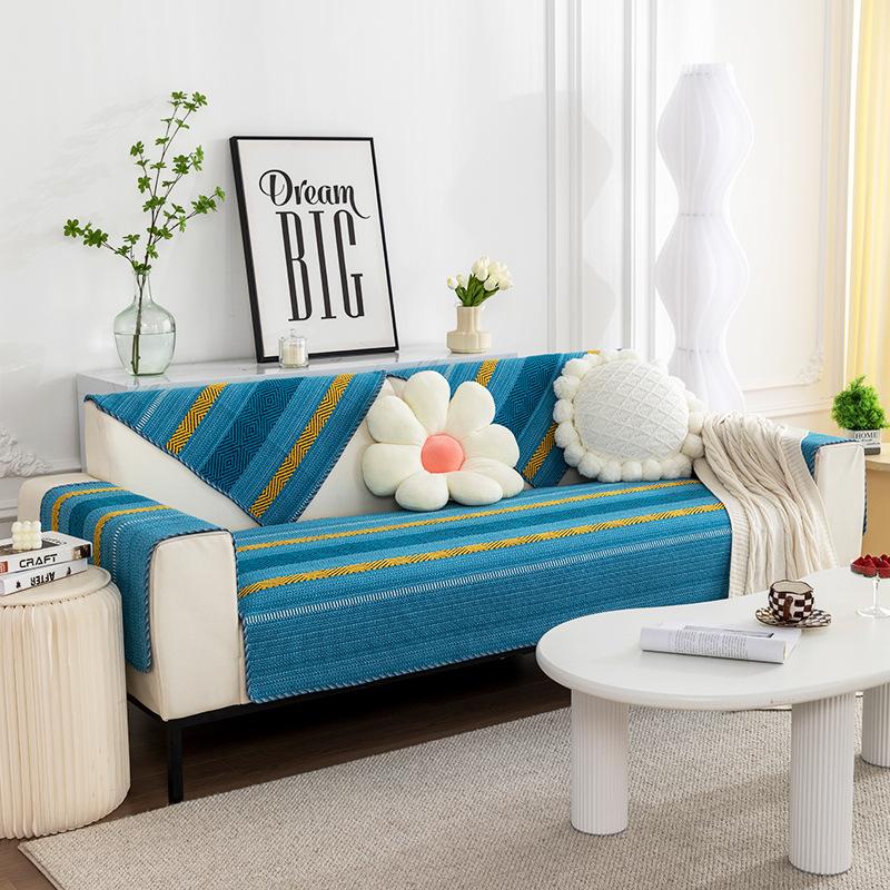 Sofa Cushion Breathable Sofa Cushion Non-Slip Non-Fading Cover Cloth Four Seasons Universal Armrest Towel