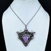 Purpurite Jewelry, 999 Copper Wire Wrapped Pendant Handmade Gemstone Jewelry, Gifts For Wife Brand New Pendant